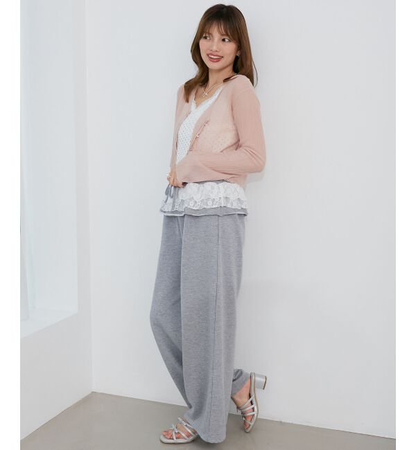  「キラキラボタンシアーカーディガン」|カーディガン|