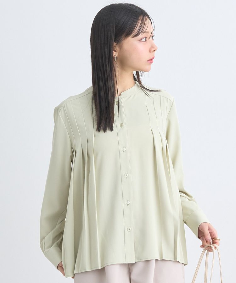 earth music&ecology「バックプリーツブラウス」|シャツ・ブラウス|