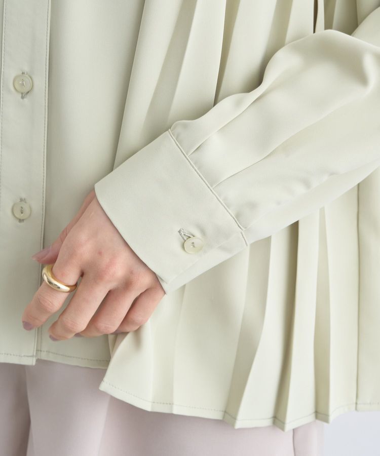 earth music&ecology「バックプリーツブラウス」|シャツ・ブラウス|