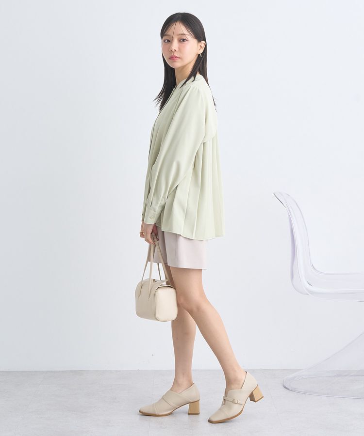 earth music&ecology「バックプリーツブラウス」|シャツ・ブラウス|