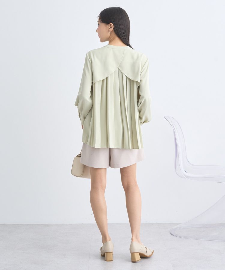 earth music&ecology「バックプリーツブラウス」|シャツ・ブラウス|