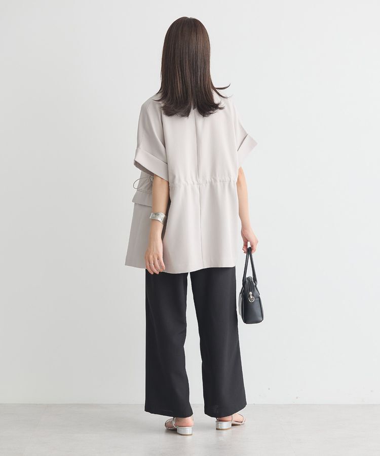 earth music&ecology「半袖サイドドロストジャケット」|テーラードジャケット|