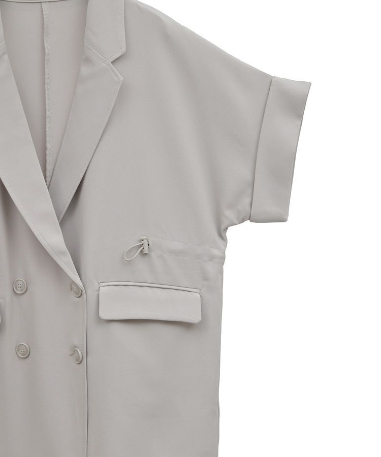 earth music&ecology「半袖サイドドロストジャケット」|テーラードジャケット|