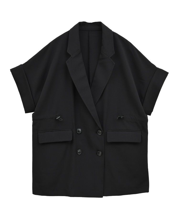 earth music&ecology「半袖サイドドロストジャケット」|テーラードジャケット|