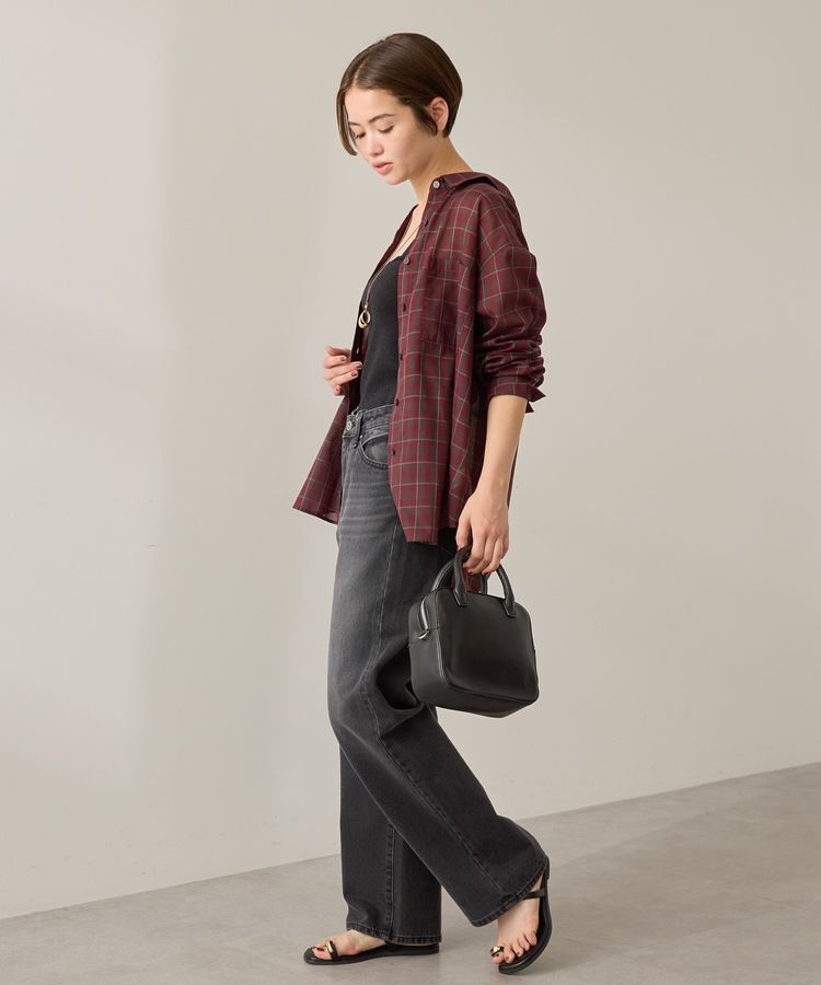 AMERICAN HOLIC「シアーチェック柄オーバーシャツ」|シャツ・ブラウス|