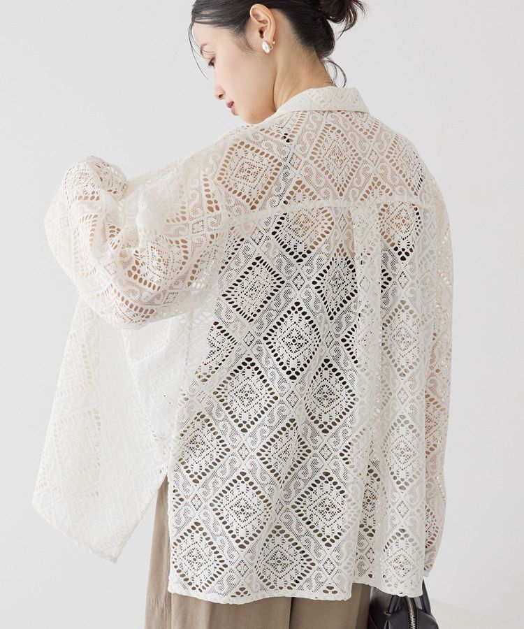 AMERICAN HOLIC「レース長袖シャツ」|シャツ・ブラウス|