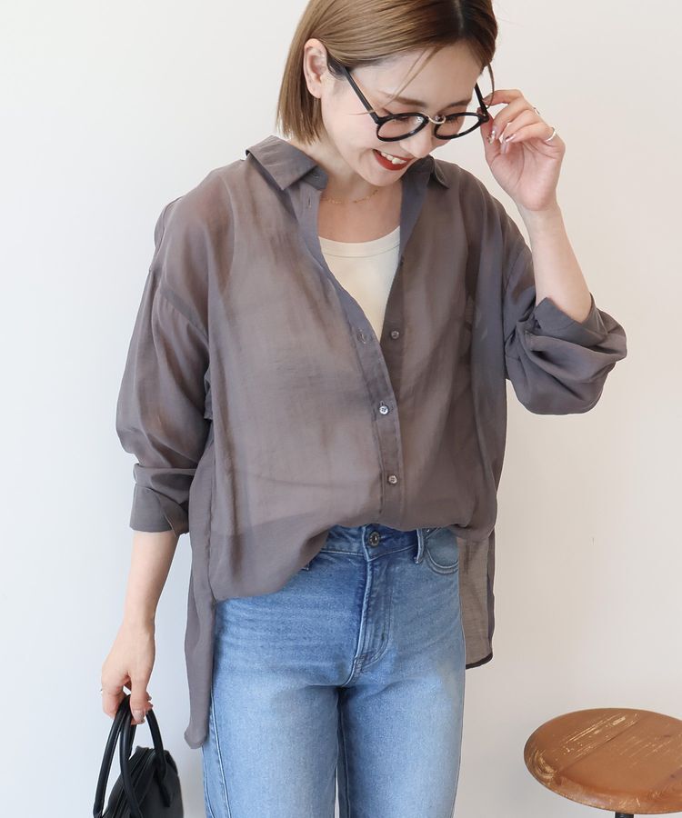 AMERICAN HOLIC「ラスターシアーシャツ」|シャツ・ブラウス|