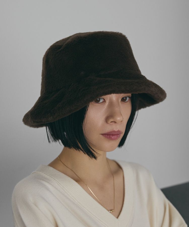 AMERICAN HOLIC「フェイクファーバケットハット」|その他|