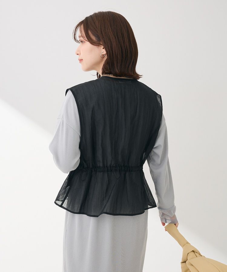 Green Parks「SET2点シアーナイロンベスト+リブワンピース」|ワンピース|