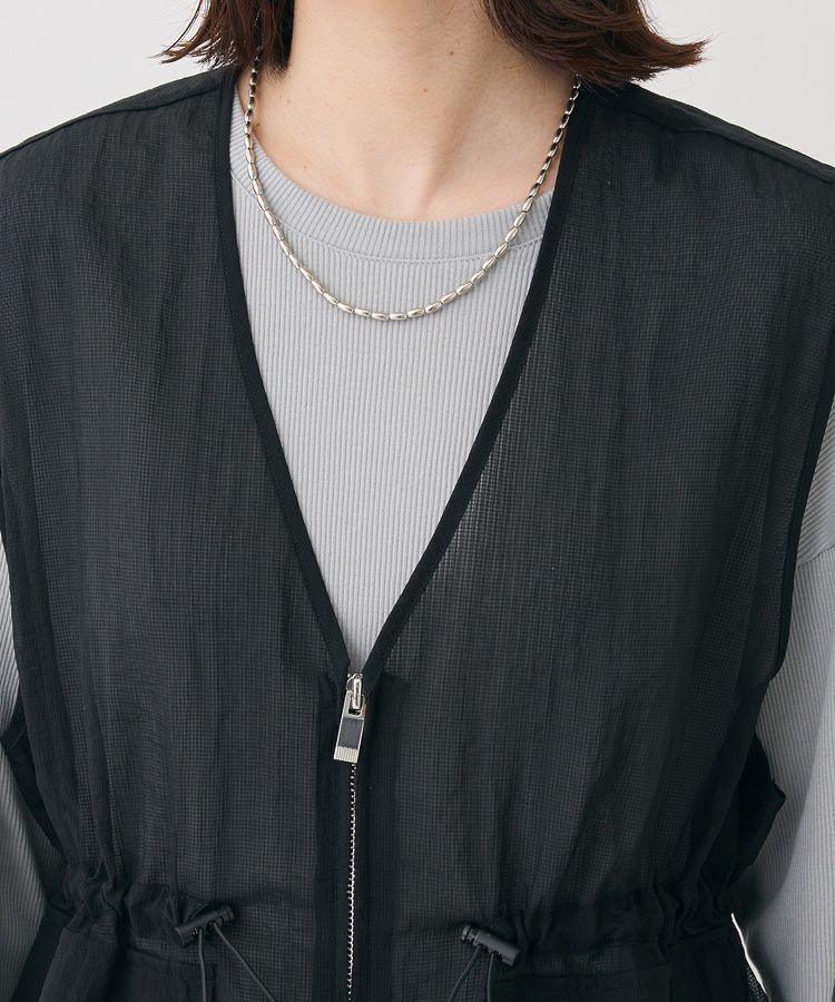 Green Parks「SET2点シアーナイロンベスト+リブワンピース」|ワンピース|