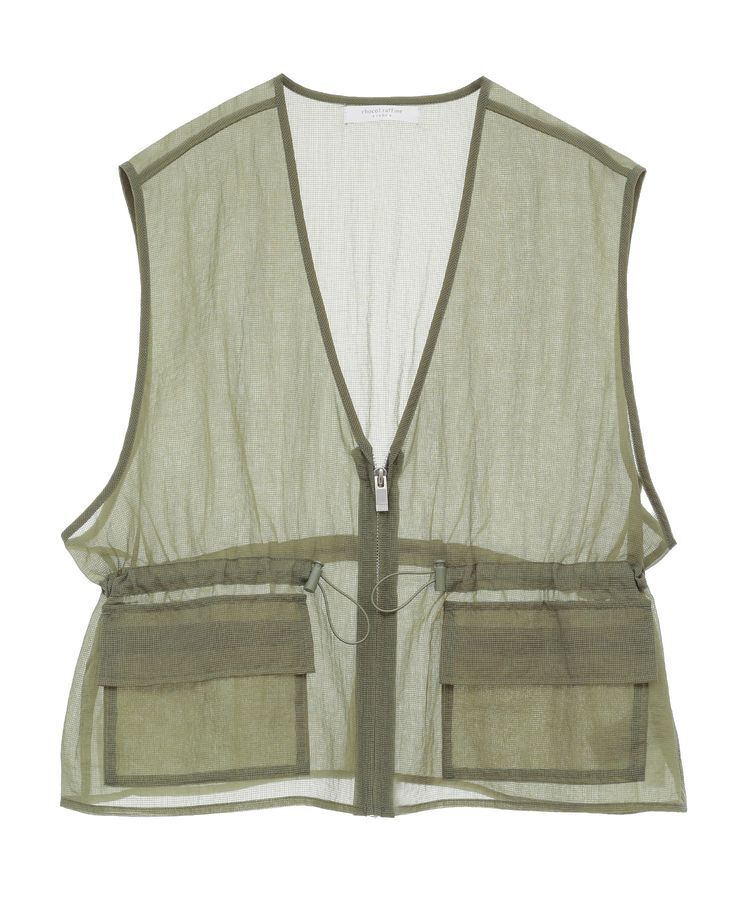 Green Parks「SET2点シアーナイロンベスト+リブワンピース」|ワンピース|