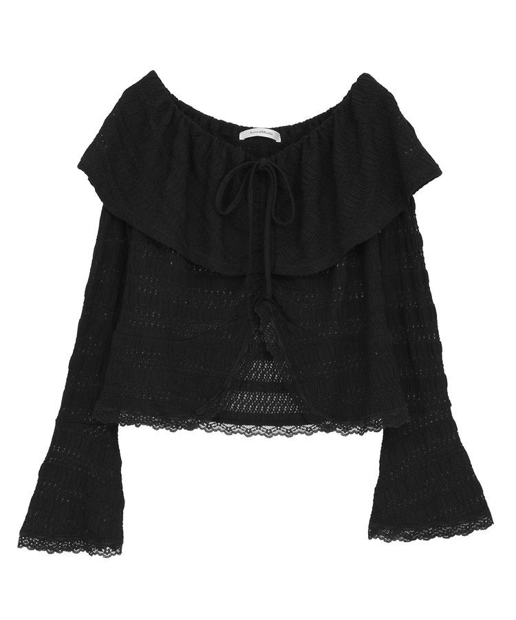 AnriettMusee「シャーリングオフショルプルオーバー」|Tシャツ・カットソー|