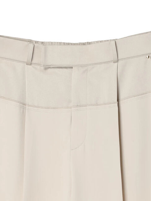 YECCA VECCA「サテン切替ストレートパンツ」|その他|