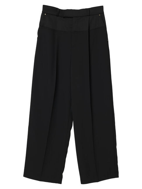 YECCA VECCA「サテン切替ストレートパンツ」|その他|