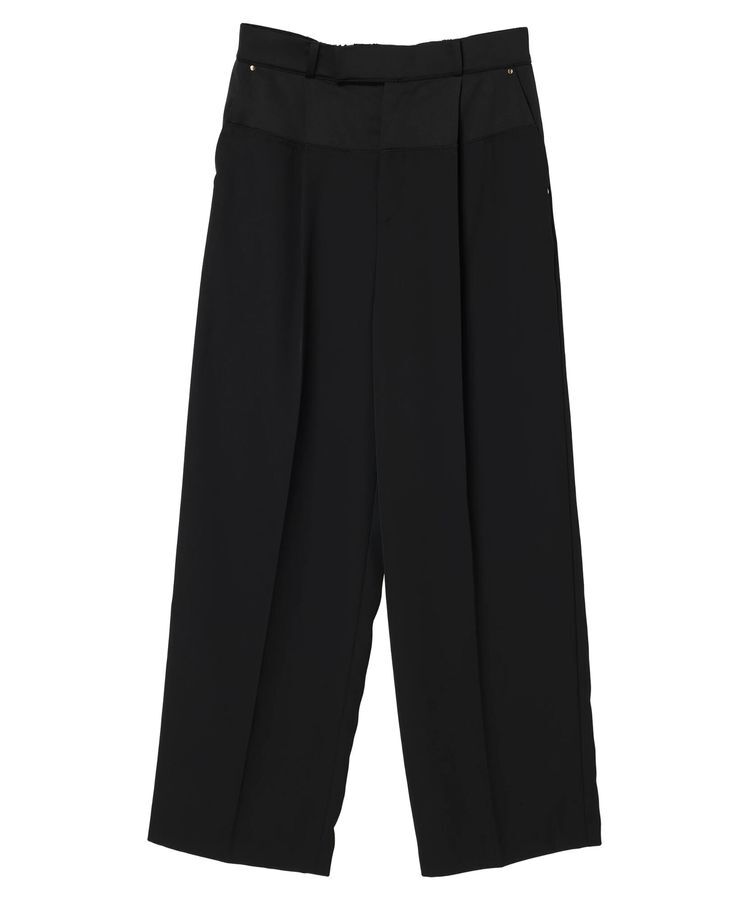 YECCA VECCA「サテン切替ストレートパンツ」|その他|
