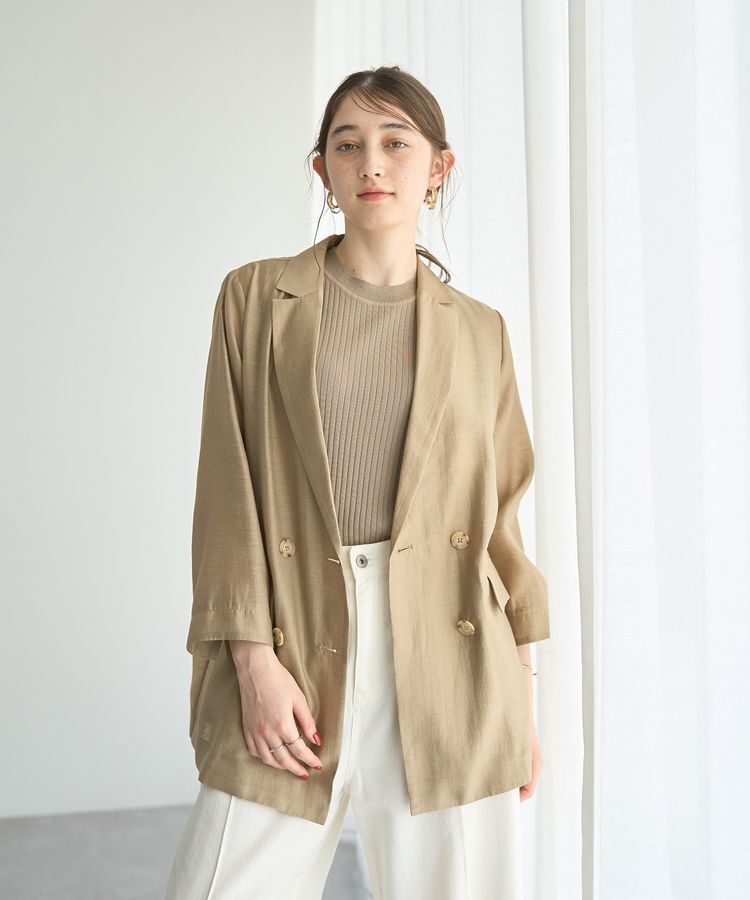 YECCA VECCA「シアーテーラードジャケット」|テーラードジャケット|