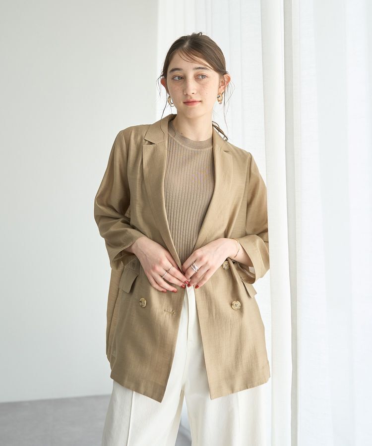 YECCA VECCA「シアーテーラードジャケット」|テーラードジャケット|
