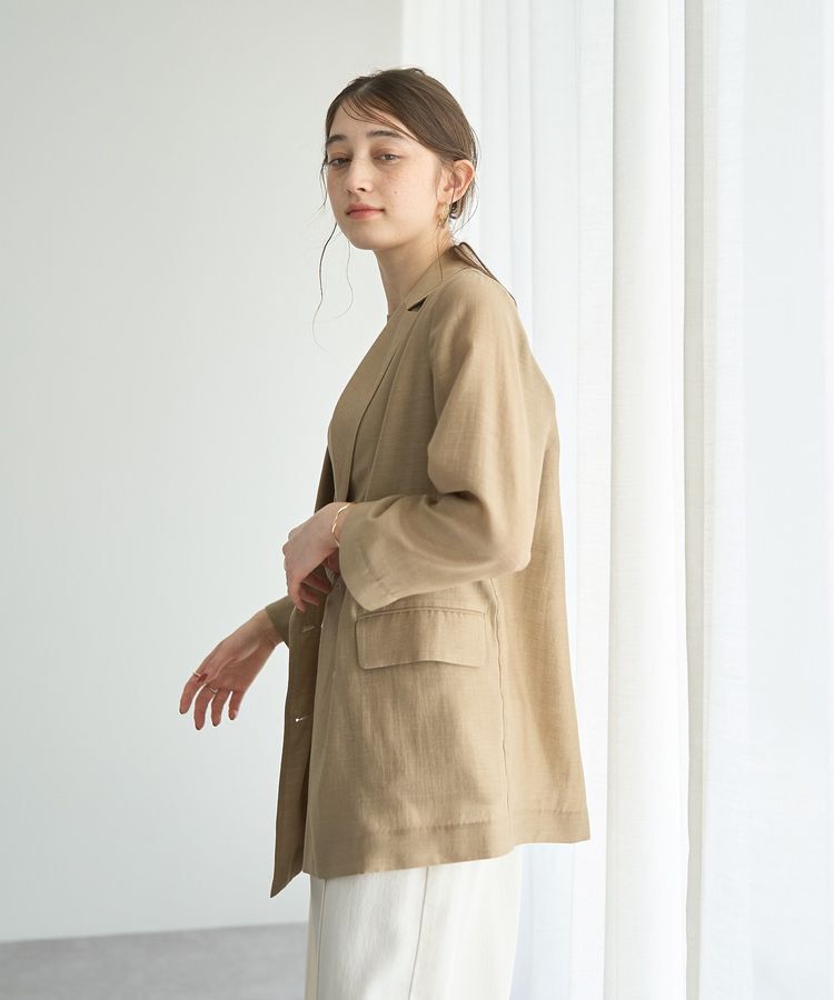 YECCA VECCA「シアーテーラードジャケット」|テーラードジャケット|