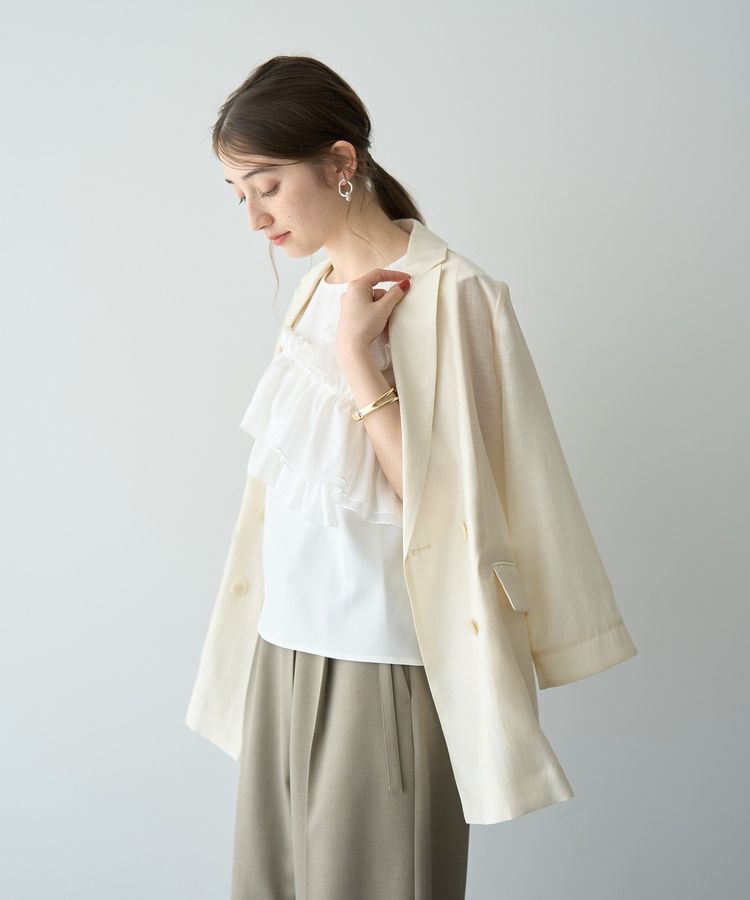 YECCA VECCA「シアーテーラードジャケット」|テーラードジャケット|