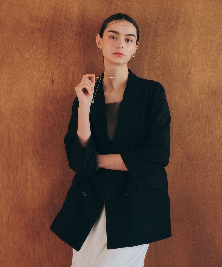 YECCA VECCA「シアーテーラードジャケット」|テーラードジャケット|