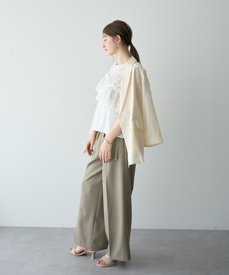 YECCA VECCA「シアーテーラードジャケット」|テーラードジャケット|