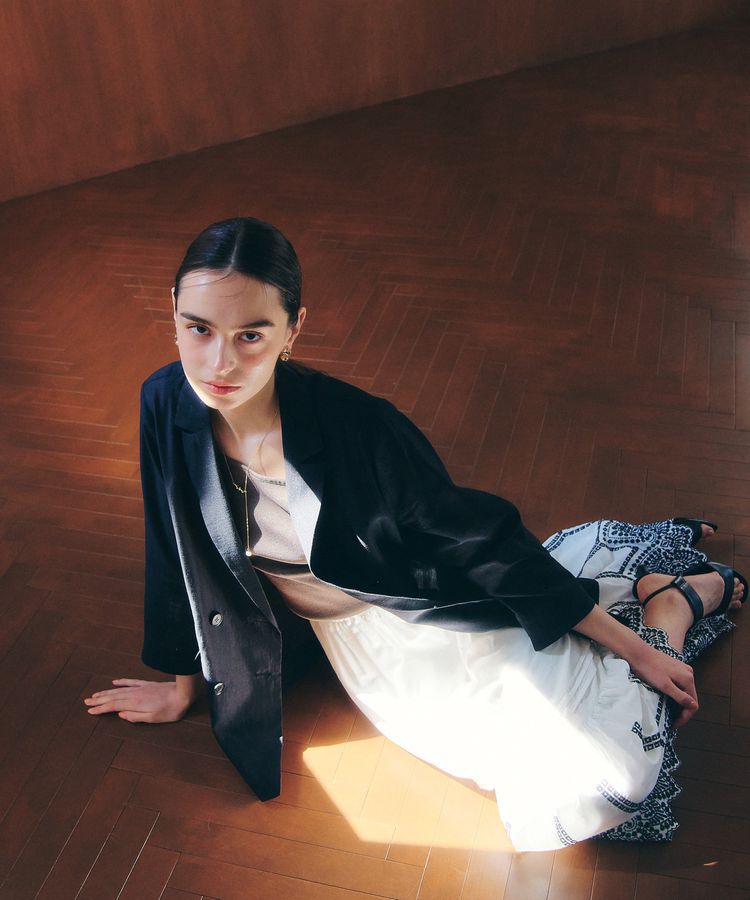 YECCA VECCA「シアーテーラードジャケット」|テーラードジャケット|