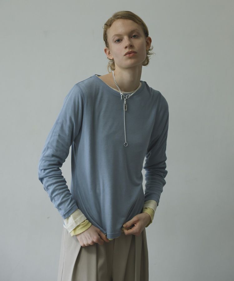 GARAGE OF GOOD CLOTHING「ウール混クルーネックプルオーバー」|Tシャツ・カットソー|Sax