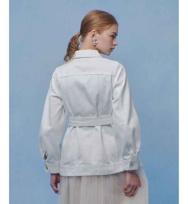 LOULOU WILLOUGHBY「【LOULOU WILLOUGHBY】カーブスリーブデニムジャケット」|デニムジャケット|