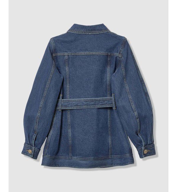 LOULOU WILLOUGHBY「【LOULOU WILLOUGHBY】カーブスリーブデニムジャケット」|デニムジャケット|