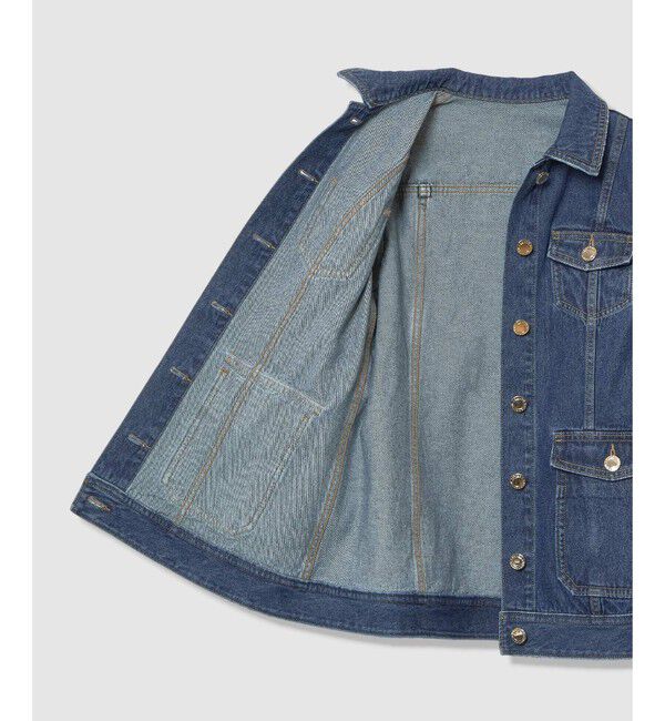 LOULOU WILLOUGHBY「【LOULOU WILLOUGHBY】カーブスリーブデニムジャケット」|デニムジャケット|