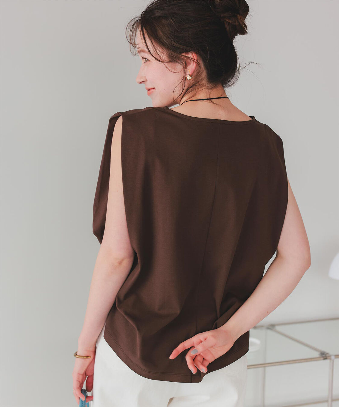 titivate「汗染み防止フレンチスリーブTシャツ」|Tシャツ・カットソー|