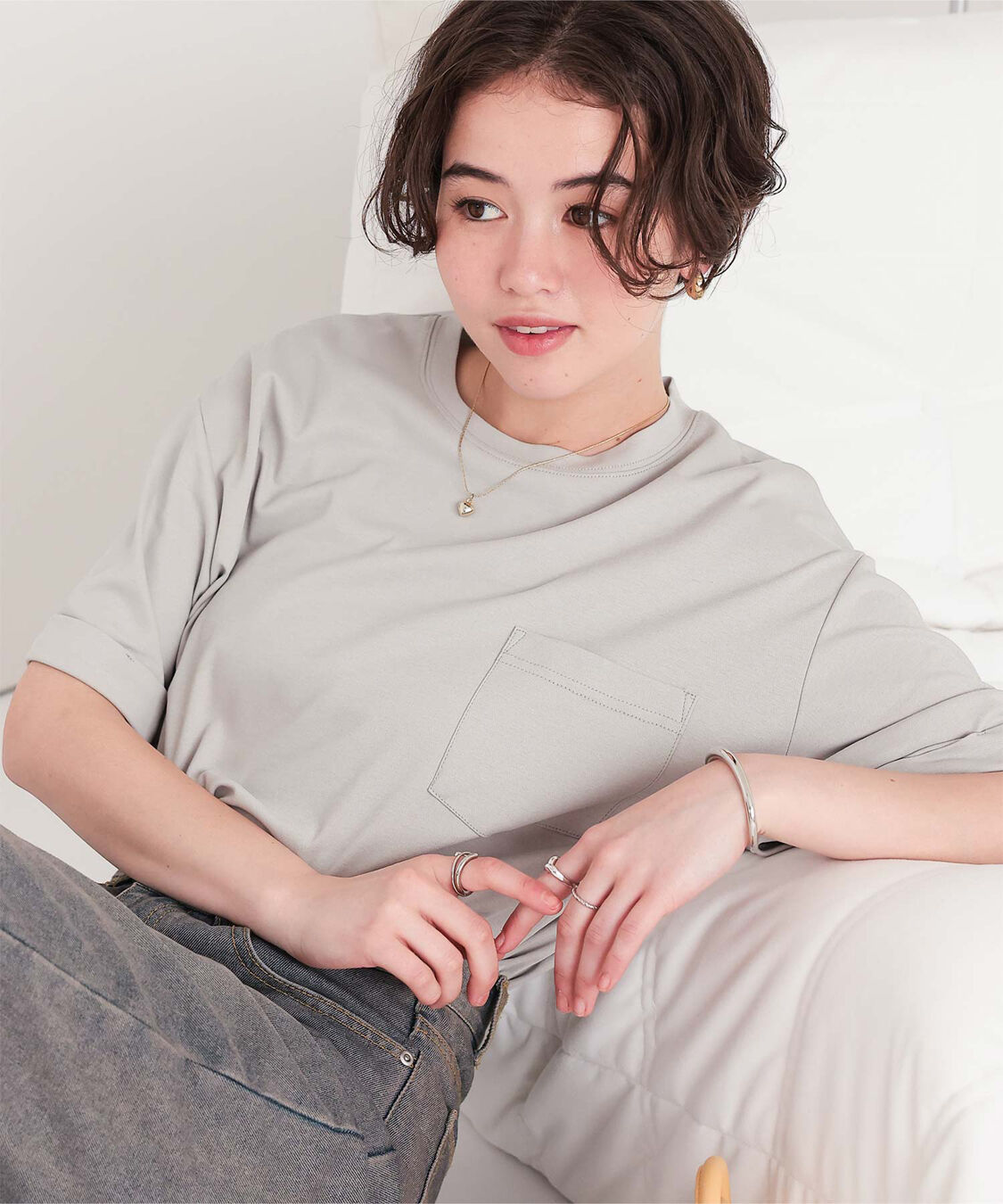 titivate「汗染み防止ポケットTシャツ」|Tシャツ・カットソー|