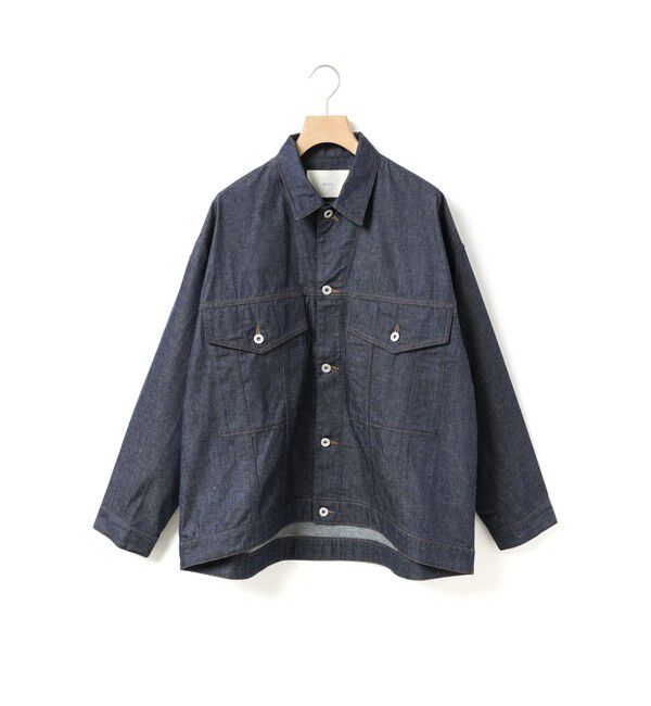 MidiUmi「MidiUmi ワイドデニムジャケット」|テーラードジャケット|