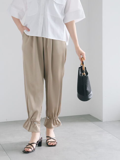 Te chichi「サテンドロストヘムパンツ」|その他|