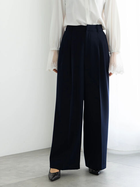 Te chichi「【セレモニーアイテム】2タックワイドパンツ（セットアップ可）」|その他|