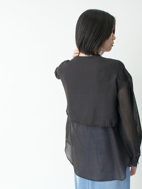 sm2rhythm「ボイルレイヤードブラウス」|シャツ・ブラウス|