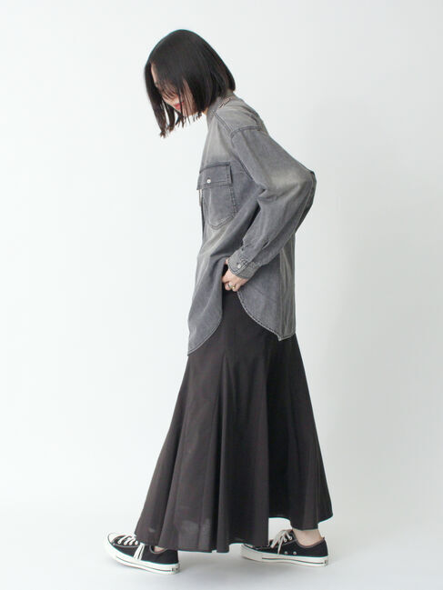 sm2rhythm「リネン混フレアスカート(セットアップ可)」|スカート|