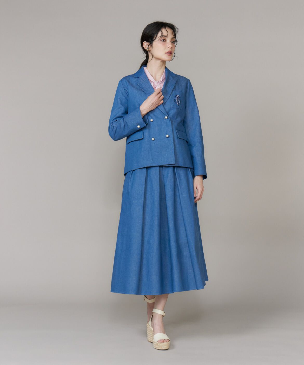 Maglie le cassetto「《WEB・POPUP限定》刺繍コンパクトデニムジャケット《M Maglie le cassetto》」|デニムジャケット|