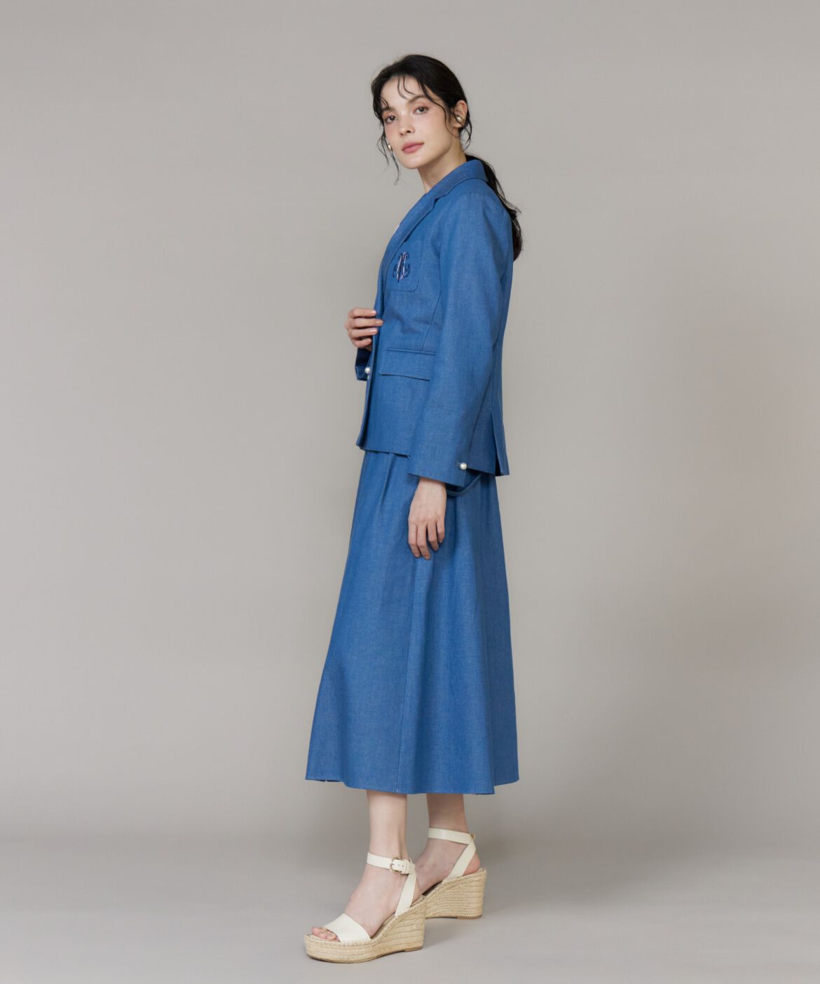 Maglie le cassetto「《WEB・POPUP限定》刺繍コンパクトデニムジャケット《M Maglie le cassetto》」|デニムジャケット|