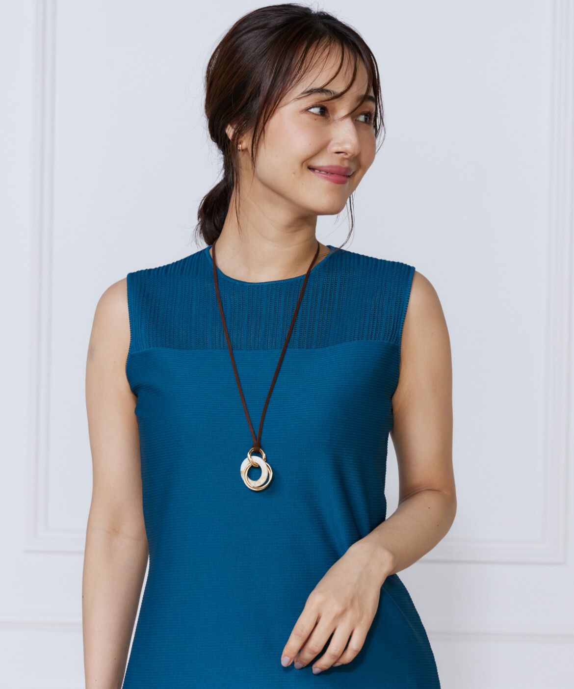 ef-de Black「マーブルリングペンダント」|ネックレス|