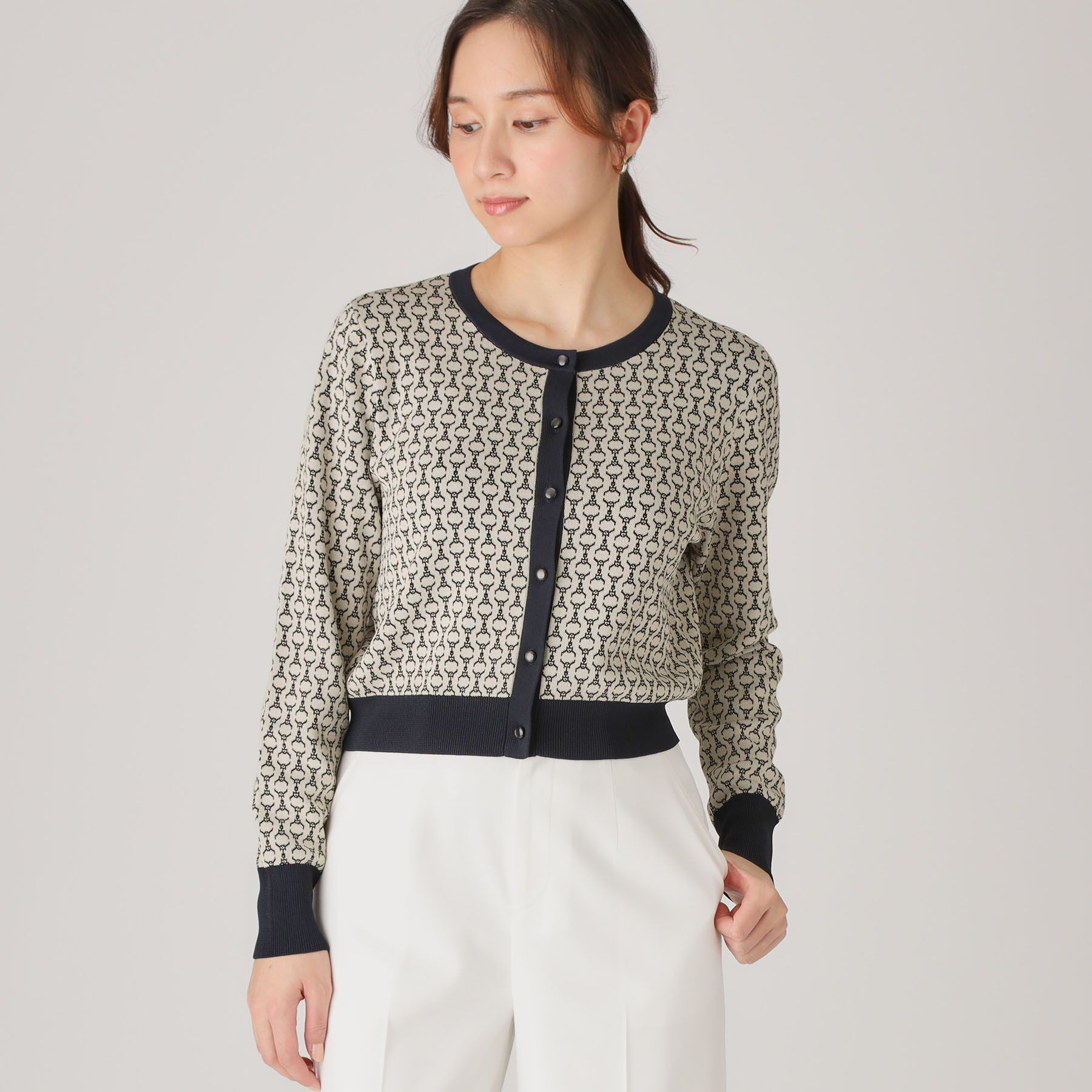 COUP DE CHANCE「【洗える／ショート丈】ジャカードカーディガン」|カーディガン|