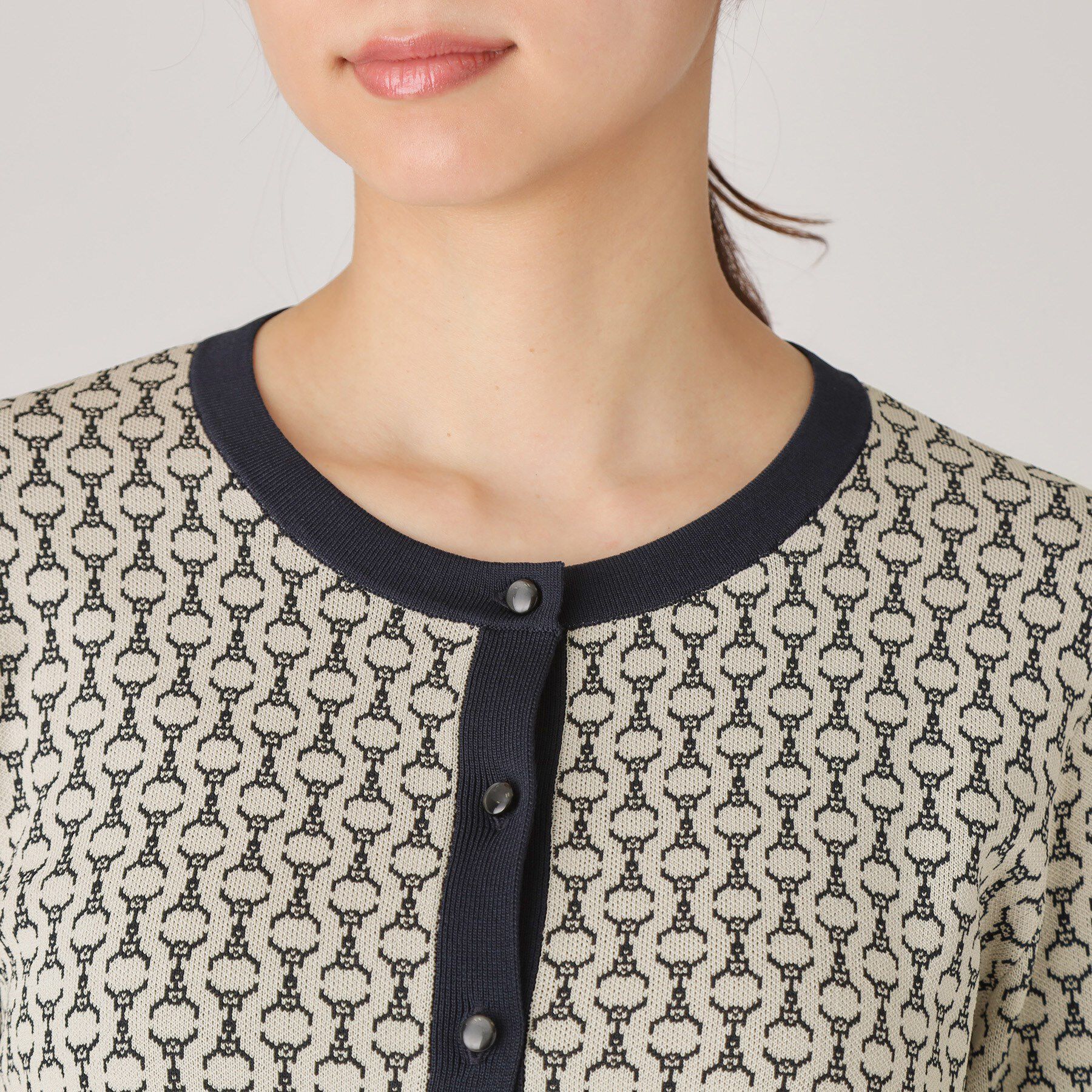 COUP DE CHANCE「【洗える／ショート丈】ジャカードカーディガン」|カーディガン|