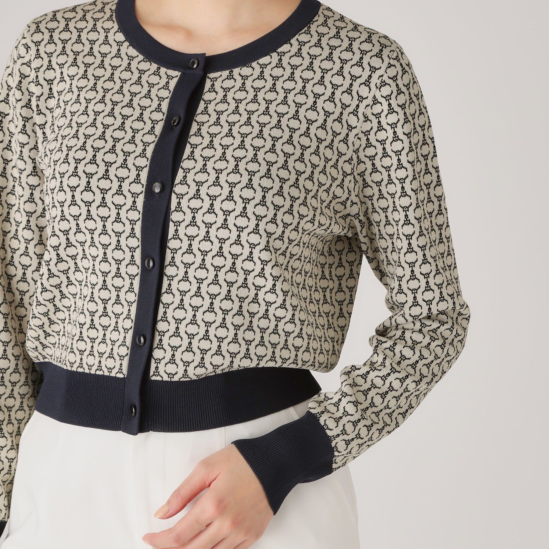 COUP DE CHANCE「【洗える／ショート丈】ジャカードカーディガン」|カーディガン|