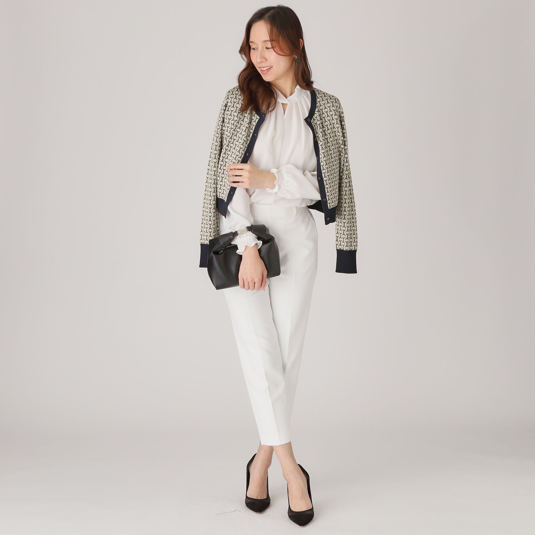 COUP DE CHANCE「【洗える／ショート丈】ジャカードカーディガン」|カーディガン|