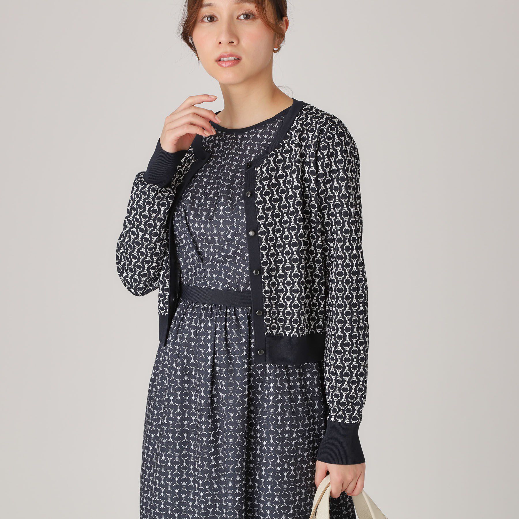 COUP DE CHANCE「【洗える／ショート丈】ジャカードカーディガン」|カーディガン|