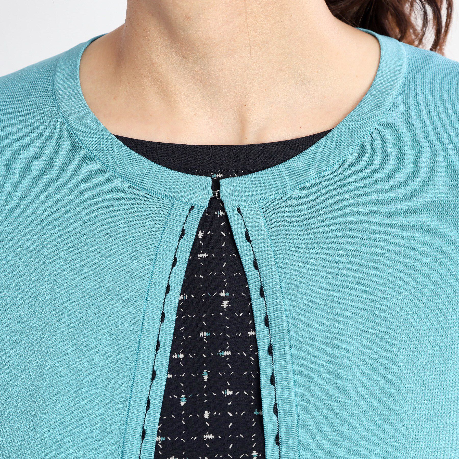 Reflect「【手洗い可】7分袖ドライタッチカーディガン」|カーディガン|