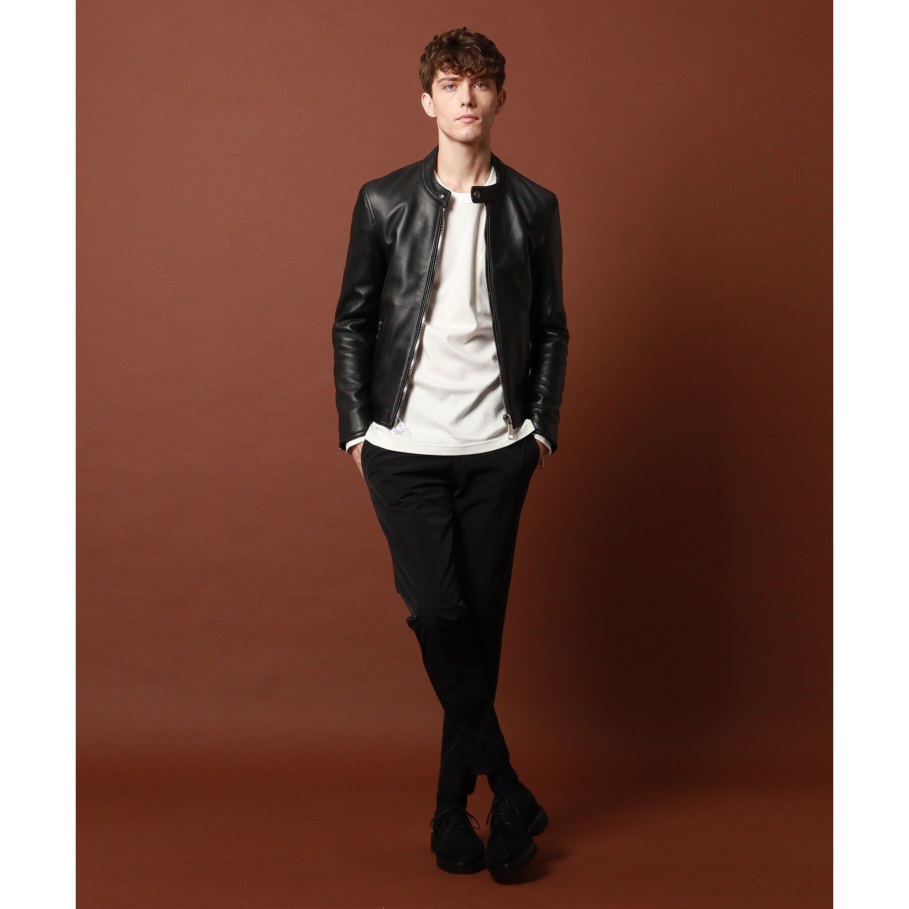 DRESSTERIOR「【干場義雅&times;DRESSTERIOR】レザーライダースジャケット」|ライダースジャケット|