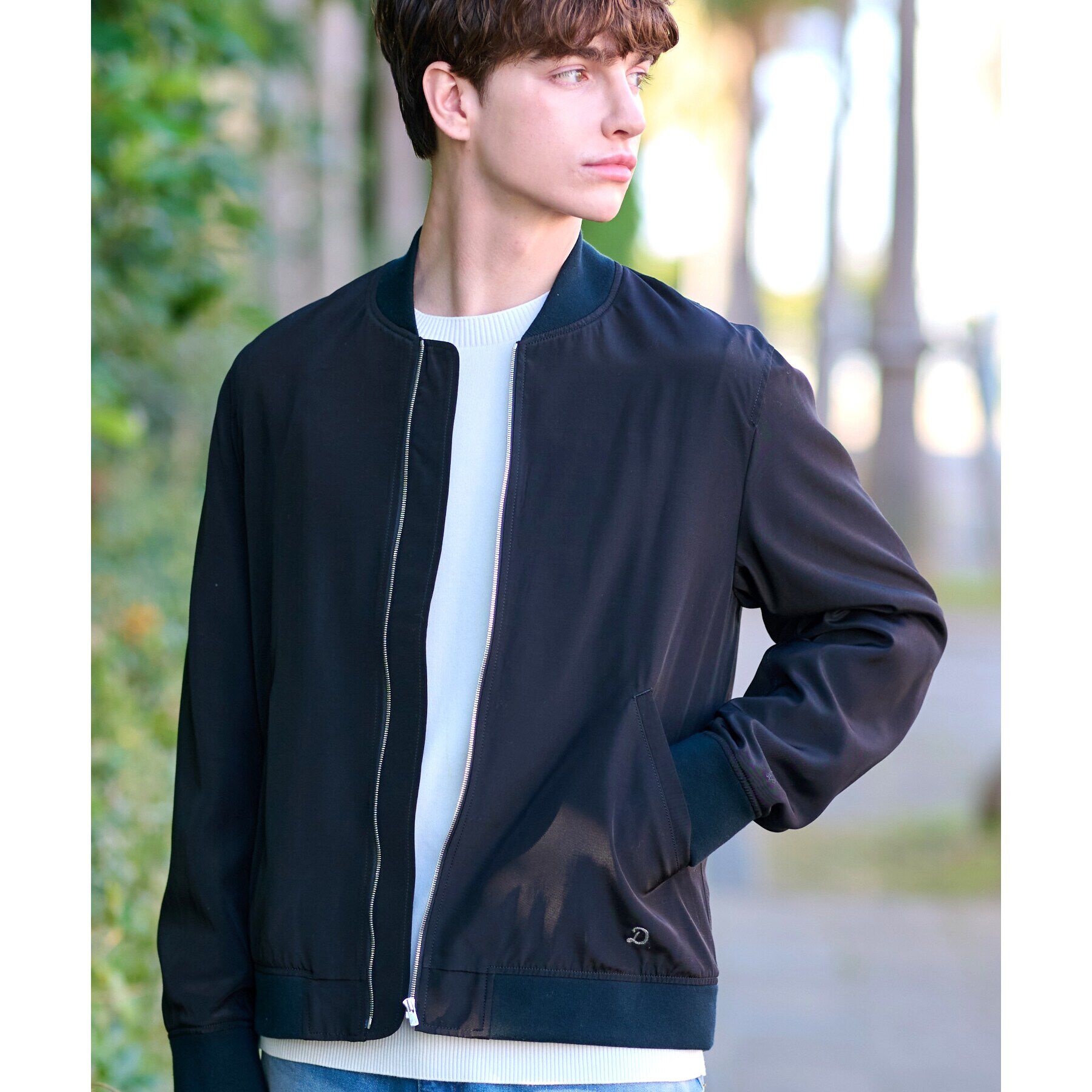 DRESSTERIOR「SDG&rsquo;s ブラックMA－1 ジャケット」|ブルゾン・スタジャン|