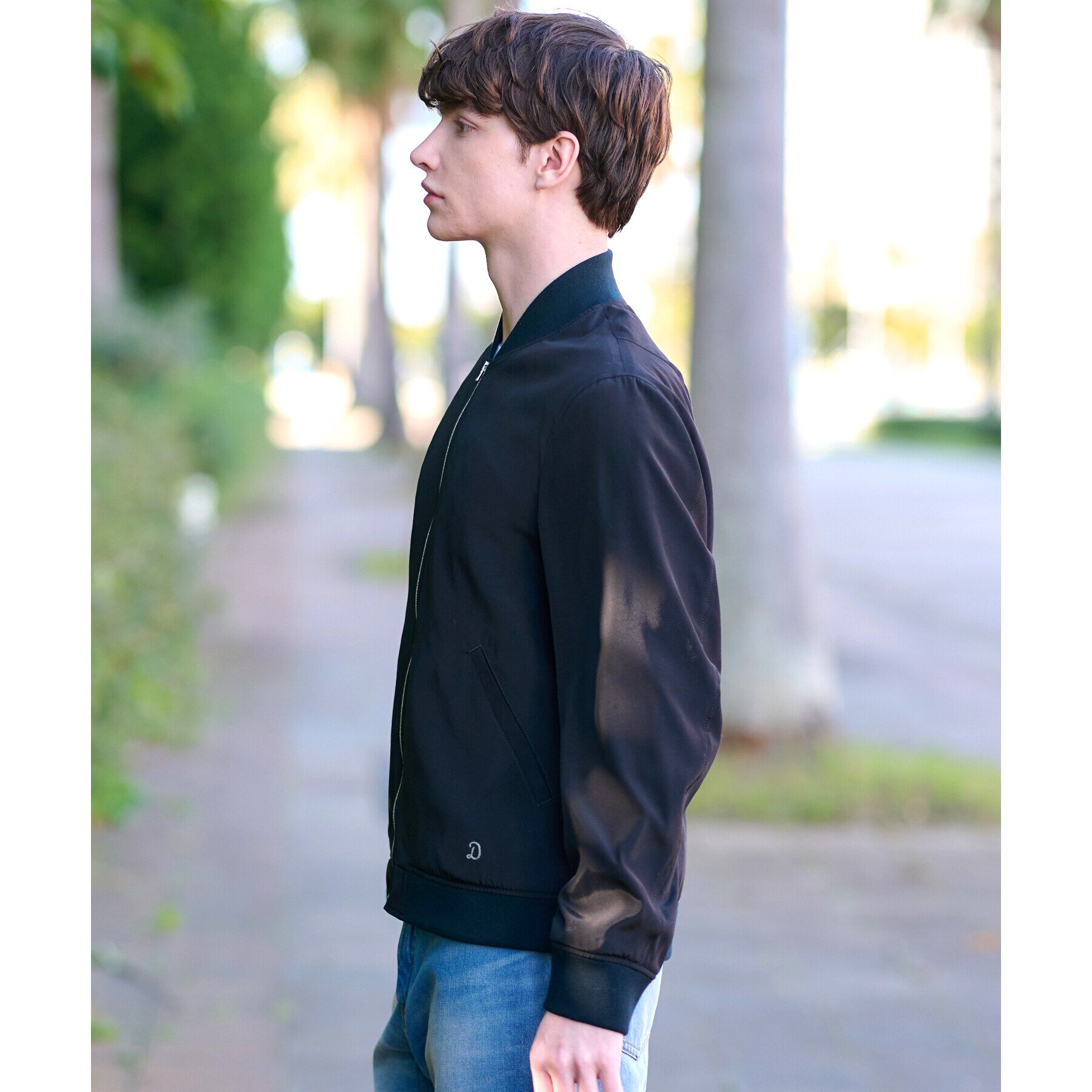 DRESSTERIOR「SDG&rsquo;s ブラックMA－1 ジャケット」|ブルゾン・スタジャン|