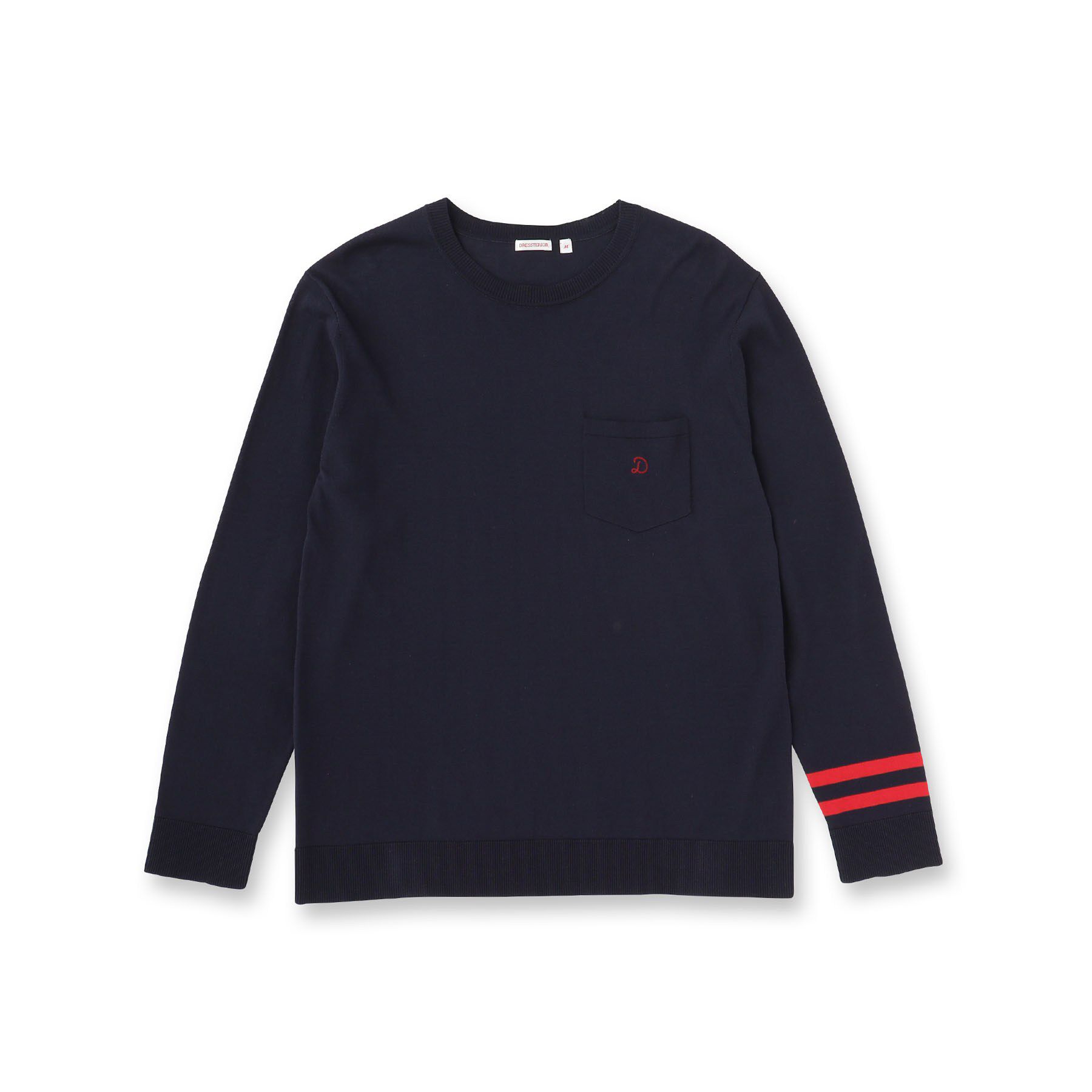 DRESSTERIOR「コットンシルク クルーニット」|ニット・セーター|